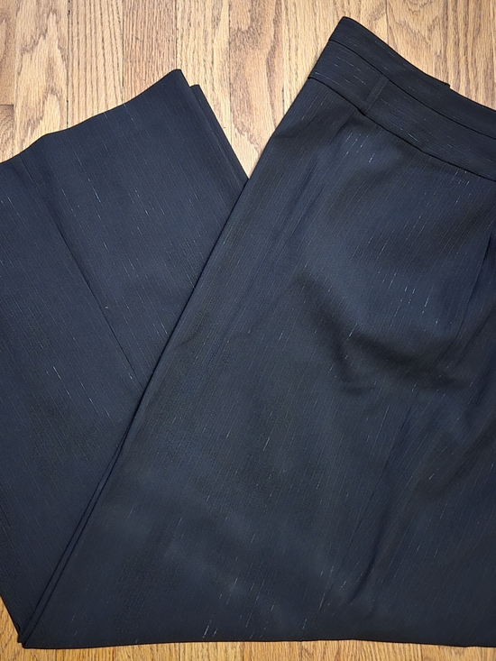Lane Bryant Pants - Lane Bryant Black Women's Dress Pants 26W with Subtle Shimmer Pinstripe Detail